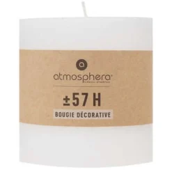 Bissolo Casa Candele<CANDELA ROTONDA OLIA BIANCA D 10CM: vendita online CANDELA ROTONDA OLIA BIANCA D 10CM in offerta