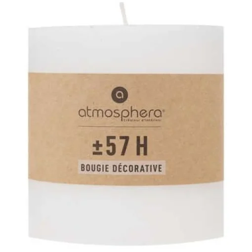 Bissolo Casa Candele<CANDELA ROTONDA OLIA BIANCA D 10CM: vendita online CANDELA ROTONDA OLIA BIANCA D 10CM in offerta