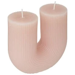 Bissolo Casa Candele<CANDELA U ROSA 11X5.1 H 12CM: vendita online CANDELA U ROSA 11X5.1 H 12CM in offerta