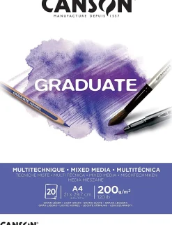Bissolo Casa Disegno Tecnico Album Da Disegno<CANSON - ALBUM GRADUATE PER TECNICHE MISTE A4 20 FOGLI: vendita online CANSON - ALBUM GRADUATE PER TECNICHE MISTE A4 20 FOGLI in offerta
