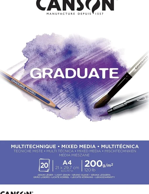 Bissolo Casa Disegno Tecnico Album Da Disegno<CANSON - ALBUM GRADUATE PER TECNICHE MISTE A4 20 FOGLI: vendita online CANSON - ALBUM GRADUATE PER TECNICHE MISTE A4 20 FOGLI in offerta