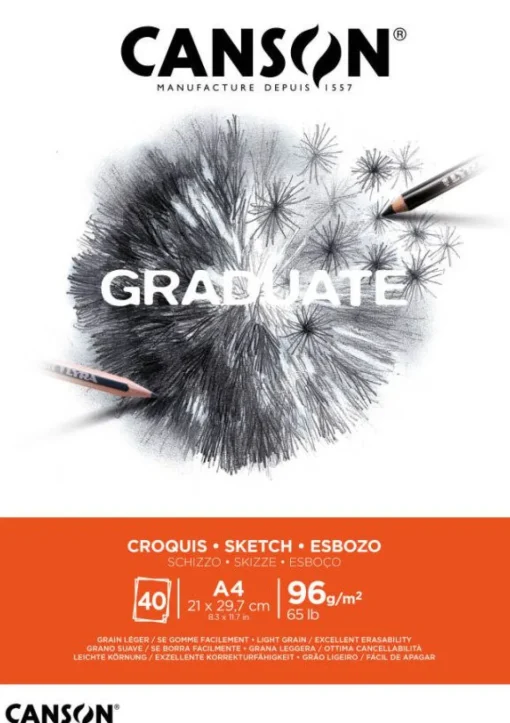 Bissolo Casa Disegno Tecnico Album Da Disegno<CANSON - ALBUM GRADUATE PER SCHIZZO A4 40 FOGLI: vendita online CANSON - ALBUM GRADUATE PER SCHIZZO A4 40 FOGLI in offerta