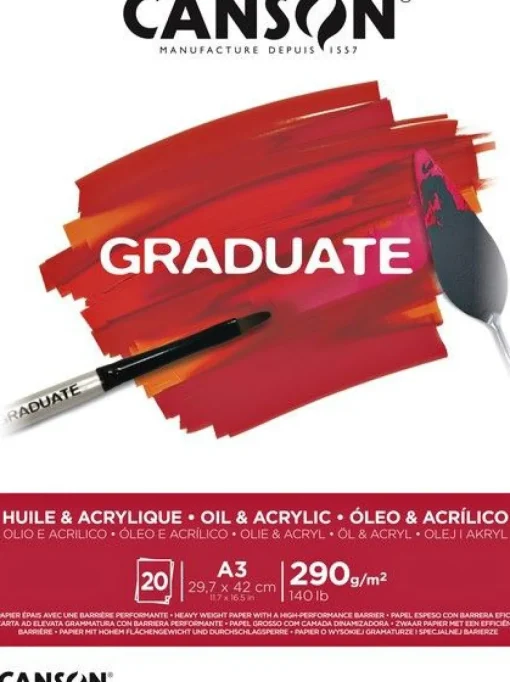 Bissolo Casa Disegno Tecnico Album Da Disegno<CANSON - ALBUM GRADUATE PER OLIO E ACRILICO A3 20 FOGLI: vendita online CANSON - ALBUM GRADUATE PER OLIO E ACRILICO A3 20 FOGLI in offerta