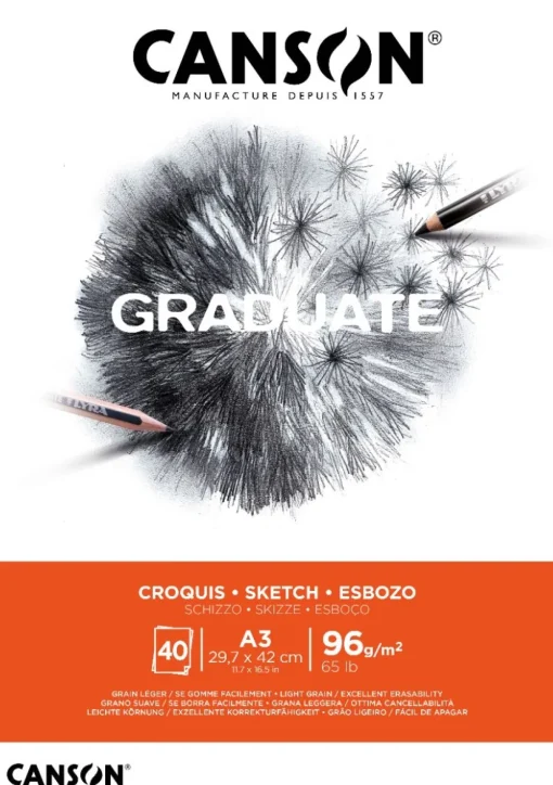 Bissolo Casa Disegno Tecnico Album Da Disegno<CANSON - ALBUM GRADUATE PER SCHIZZO A3 40 FOGLI: vendita online CANSON - ALBUM GRADUATE PER SCHIZZO A3 40 FOGLI in offerta