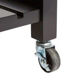 Bissolo Casa Carrelli<CARRELLO DA CUCINA CLAUDE CM 58X48 H.87 IN MDF NERO E NATURALE