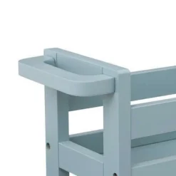 Bissolo Casa Carrelli<CARRELLO DA CUCINA IN MDF RAOUL 40X15 H.75CM AZZURRO