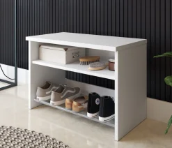 Bissolo Casa Mobili Da Ingresso<CASSAPANCA ANJA IN LAMINATO BIANCO: vendita online CASSAPANCA ANJA IN LAMINATO BIANCO in offerta