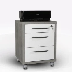 Bissolo Casa Cassettiere Con Ruote<Cassettiera al miglior prezzo in Bianco Laccato con Ruote