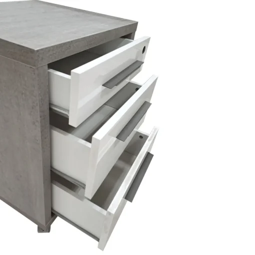 Bissolo Casa Cassettiere Con Ruote<Cassettiera al miglior prezzo in Bianco Laccato con Ruote