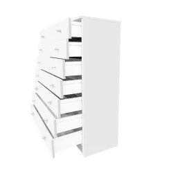 Bissolo Casa Cassettiere Multiuso|Cassettiere E Comodini<Cassettiera Bianco Opaco: Cassettiera con 7 Cassetti in Laminato