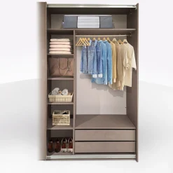 Bissolo Casa Accessori Armadi<Cassettiera con 2 Cassetti e divisorio in laminato bronzo in offerta
