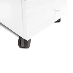 Bissolo Casa Cassettiere Con Ruote<Cassettiera con Ruote e tre Cassetti: Cassettiera in Bianco Frassinato.