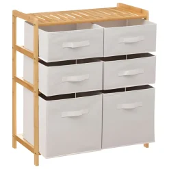 Bissolo Casa Cassettiere Multiuso<CASSETTIERA DOPPIA TIDY CON 6 CASSETTI 66X33 H 78.5CM: vendita online CASSETTIERA DOPPIA TIDY CON 6 CASSETTI 66X33 H 78.5CM in offerta