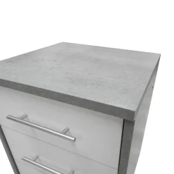 Bissolo Casa Cassettiere Con Ruote<Cassettiera Economica: Cassettiera Bianca e Beton modello Omega
