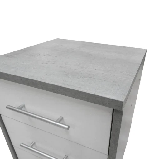 Bissolo Casa Cassettiere Con Ruote<Cassettiera Economica: Cassettiera Bianca e Beton modello Omega