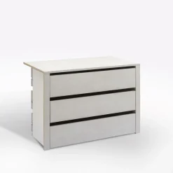Bissolo Casa Accessori Armadi<CASSETTIERA INTERNA SYSTEMA 3 CASSETTI CM 99 EFFETTO TESSUTO LIBERTY