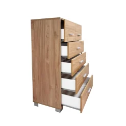 Bissolo Casa Cassettiere Multiuso|Cassettiere E Comodini<CASSETTIERA MOD. QUADRANTE CM 70X41 H. 112 NOCE STELVIO: vendita online CASSETTIERA MOD. QUADRANTE CM 70X41 H. 112 NOCE STELVIO in offerta