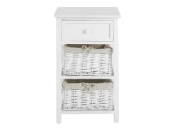 Bissolo Casa Cassettiere Multiuso<CASSETTIERA MULTIUSO IN LEGNO MASSELLO CM 27X30 H.60 BIANCO : vendita online CASSETTIERA MULTIUSO IN LEGNO MASSELLO CM 27X30 H.60 BIANCO in offerta