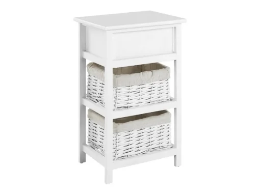 Bissolo Casa Cassettiere Multiuso<CASSETTIERA MULTIUSO IN LEGNO MASSELLO CM 27X30 H.60 BIANCO : vendita online CASSETTIERA MULTIUSO IN LEGNO MASSELLO CM 27X30 H.60 BIANCO in offerta