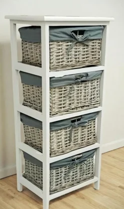 Bissolo Casa Cassettiere Multiuso<CASSETTIERA MULTIUSO IN LEGNO MASSELLO CM 37X29 H.83 BIANCO: vendita online CASSETTIERA MULTIUSO IN LEGNO MASSELLO CM 37X29 H.83 BIANCO in offerta