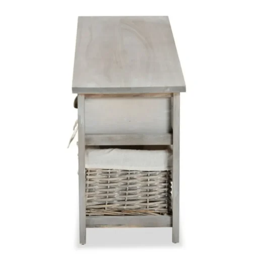 Bissolo Casa Cassettiere Multiuso<CASSETTIERA MULTIUSO IN LEGNO MASSELLO CM 107X29 H.42 CEMENTO: vendita online CASSETTIERA MULTIUSO IN LEGNO MASSELLO CM 107X29 H.42 CEMENTO in offerta