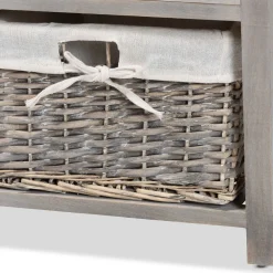 Bissolo Casa Cassettiere Multiuso<CASSETTIERA MULTIUSO IN LEGNO MASSELLO CM 107X29 H.42 CEMENTO: vendita online CASSETTIERA MULTIUSO IN LEGNO MASSELLO CM 107X29 H.42 CEMENTO in offerta