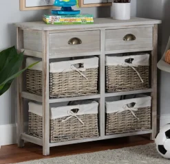 Bissolo Casa Cassettiere Multiuso<CASSETTIERA MULTIUSO IN LEGNO MASSELLO CM 74X29 H.65.5 CEMENTO : vendita online CASSETTIERA MULTIUSO IN LEGNO MASSELLO CM 74X29 H.65.5 CEMENTO in offerta