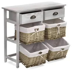 Bissolo Casa Cassettiere Multiuso<CASSETTIERA MULTIUSO IN LEGNO MASSELLO CM 74X29 H.65.5 CEMENTO : vendita online CASSETTIERA MULTIUSO IN LEGNO MASSELLO CM 74X29 H.65.5 CEMENTO in offerta