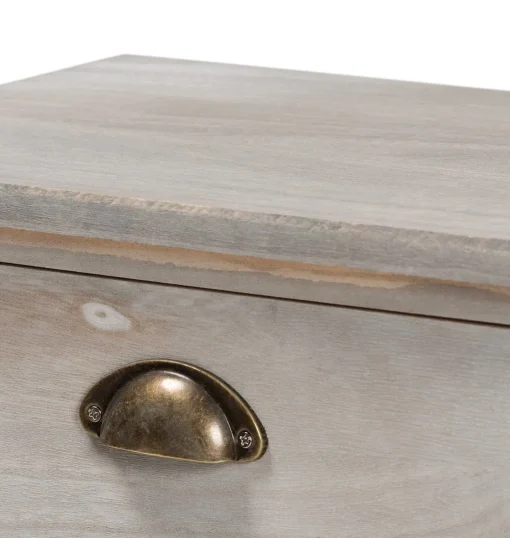 Bissolo Casa Cassettiere Multiuso<CASSETTIERA MULTIUSO IN LEGNO MASSELLO CM 74X29 H.65.5 CEMENTO : vendita online CASSETTIERA MULTIUSO IN LEGNO MASSELLO CM 74X29 H.65.5 CEMENTO in offerta
