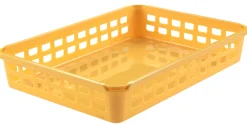 Bissolo Casa Cesti, Cestini E Portabiancheria Plastica<CESTINO FORATO IN POLIPROPILENE GIALLO 35X25X60CM : vendita online CESTINO FORATO IN POLIPROPILENE GIALLO 35X25X60CM in offerta