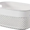 Bissolo Casa Cesti, Cestini E Portabiancheria Plastica<CESTO IN PLASTICA MOD. FILO XS 23.5X17.5 H 12CM 3.5LT BIANCO: vendita online CESTO IN PLASTICA MOD. FILO XS 23.5X17.5 H 12CM 3.5LT BIANCO in offerta