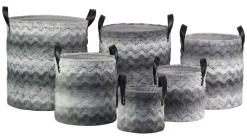 Bissolo Casa Cesti, Cestini E Portabiancheria Plastica<CESTO ROTONDO FELPATO GRIGIO CON MANICI 1 PEZZO D40XH44CM : vendita online CESTO ROTONDO FELPATO GRIGIO CON MANICI 1 PEZZO D40XH44CM in offerta