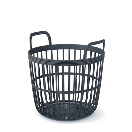 Bissolo Casa Cesti, Cestini E Portabiancheria Plastica<CESTO ZOE ANTRACITE 36.4X36.4X35.9CM: vendita online CESTO ZOE ANTRACITE 36.4X36.4X35.9CM in offerta