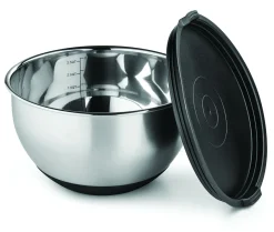 Bissolo Casa Piatti Insalatiere E Terrine<Ciotola in acciaio inox coperchio e base in gomma