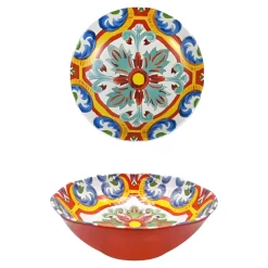 Bissolo Casa Piatti Insalatiere E Terrine<CIOTOLA IN MELAMINA LINEA GRANADA 12X6 CM FANTASIA MULTICOLORE