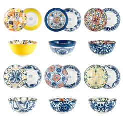Bissolo Casa Piatti Insalatiere E Terrine<CIOTOLA IN PORCELLANA DECORATA II 16X8CM ASSORTITO