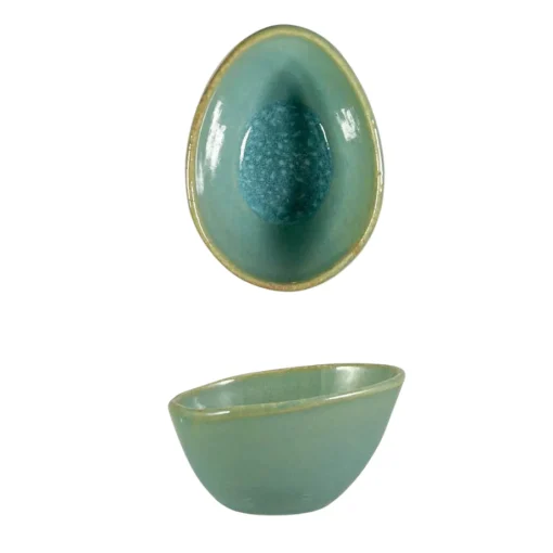Bissolo Casa Piatti Insalatiere E Terrine<CIOTOLA OVALE IN CERAMICA DIAM. 10CM SMERALDO