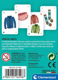Bissolo Casa Giochi Da Tavolo Carte Da Gioco<CLEMENTONI - CARTE DA GIOCO STRACCIA CAMICIA: vendita online CLEMENTONI - CARTE DA GIOCO STRACCIA CAMICIA in offerta