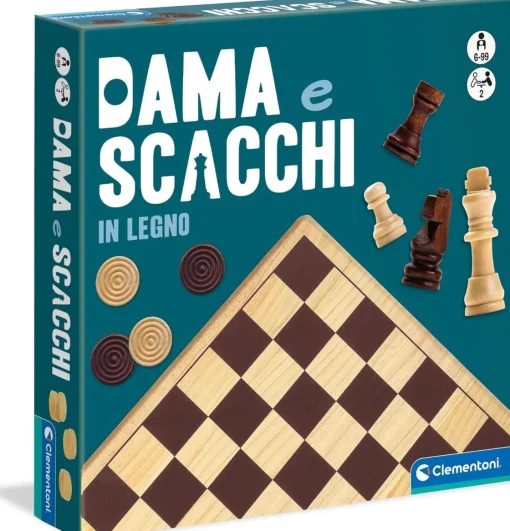 Bissolo Casa Giochi Da Tavolo Classici<CLEMENTONI - SCACCHI+ DAMA IN LEGNO: vendita online CLEMENTONI - SCACCHI+ DAMA IN LEGNO in offerta