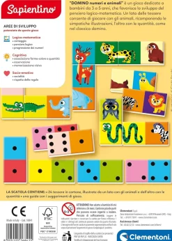 Bissolo Casa Giochi Educativi Da 3 A 5 Anni<CLEMENTONI SAPIENTINO - DOMINO NUMERI E ANIMALI: vendita online CLEMENTONI SAPIENTINO - DOMINO NUMERI E ANIMALI in offerta