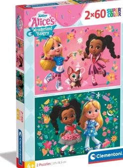 Bissolo Casa Puzzle Bambini<CLEMENTONI SUPERCOLOR - PUZZLE 2X60 DISNEY ALICE BAKERY: vendita online CLEMENTONI SUPERCOLOR - PUZZLE 2X60 DISNEY ALICE BAKERY in offerta
