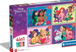 Bissolo Casa Puzzle Bambini<CLEMENTONI SUPERCOLOR - PUZZLE 4 IN 1 DISNEY PRINCESS: vendita online CLEMENTONI SUPERCOLOR - PUZZLE 4 IN 1 DISNEY PRINCESS in offerta