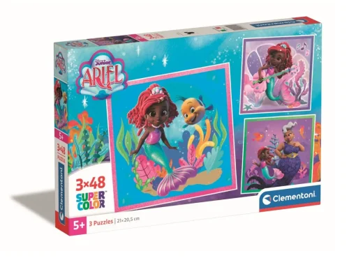 Bissolo Casa Puzzle Bambini<CLEMENTONI SUPERCOLOR - PUZZLE 3X48 SQUARE DISNEY ARIEL: vendita online CLEMENTONI SUPERCOLOR - PUZZLE 3X48 SQUARE DISNEY ARIEL in offerta