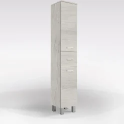 Bissolo Casa Colonne Multiuso<Colonna Bagno Reversibile in Quercia Bianca: Colonna con Ante e Cassetti modello Gaia