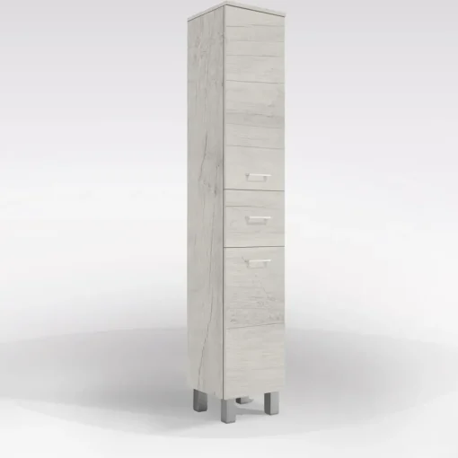 Bissolo Casa Colonne Multiuso<Colonna Bagno Reversibile in Quercia Bianca: Colonna con Ante e Cassetti modello Gaia