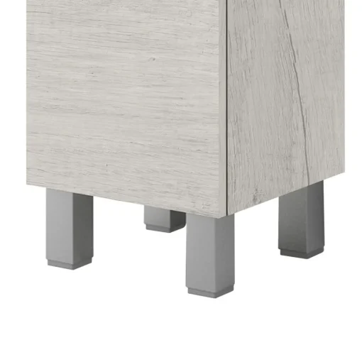 Bissolo Casa Colonne Multiuso<Colonna Bagno Reversibile in Quercia Bianca: Colonna con Ante e Cassetti modello Gaia
