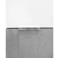 Bissolo Casa Colonne Multiuso<COLONNA BAGNO SOSPESA MOD. B201 CM 35X37 H. 175 BETON E BIANCO OPACO
