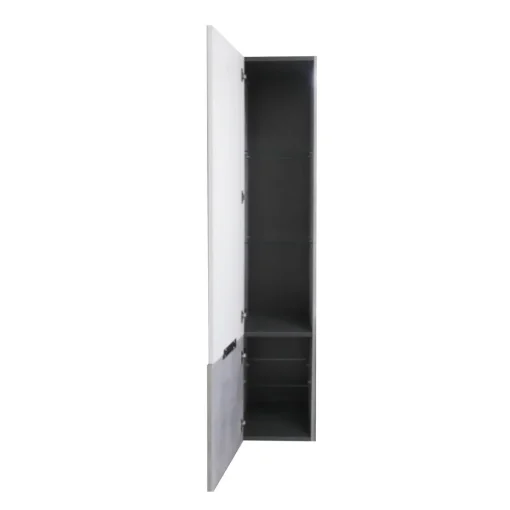 Bissolo Casa Colonne Multiuso<COLONNA BAGNO SOSPESA MOD. B201 CM 35X37 H. 175 BETON E BIANCO OPACO