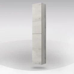 Bissolo Casa Colonne Multiuso<Colonna con Ante Reversibili in quercia Bianca: mobile bagno Colonna