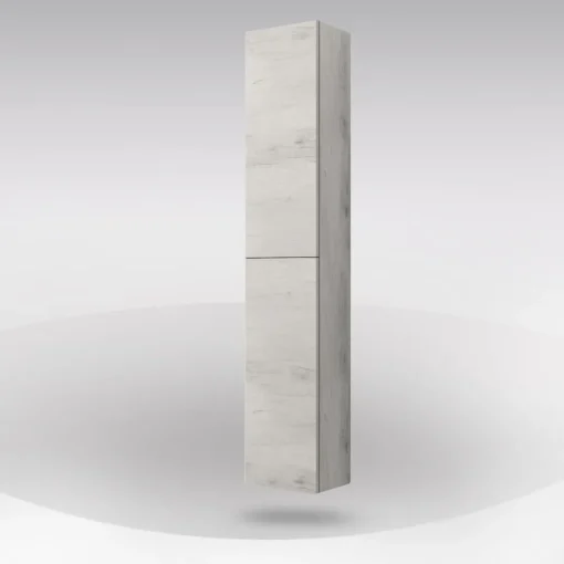 Bissolo Casa Colonne Multiuso<Colonna con Ante Reversibili in quercia Bianca: mobile bagno Colonna